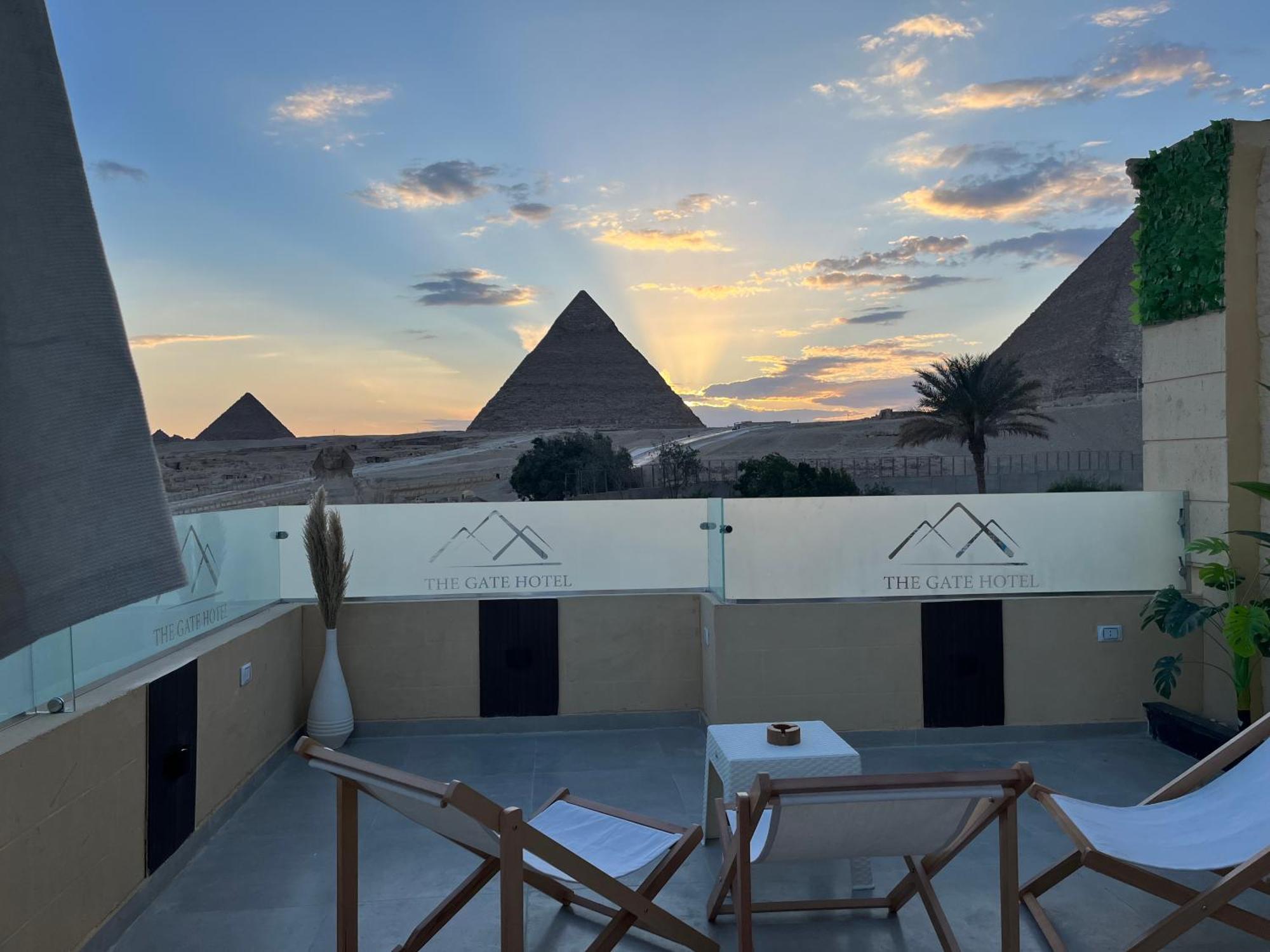 The Gate Hotel Front Pyramids & Sphinx View Kafrat al Jabal Luaran gambar